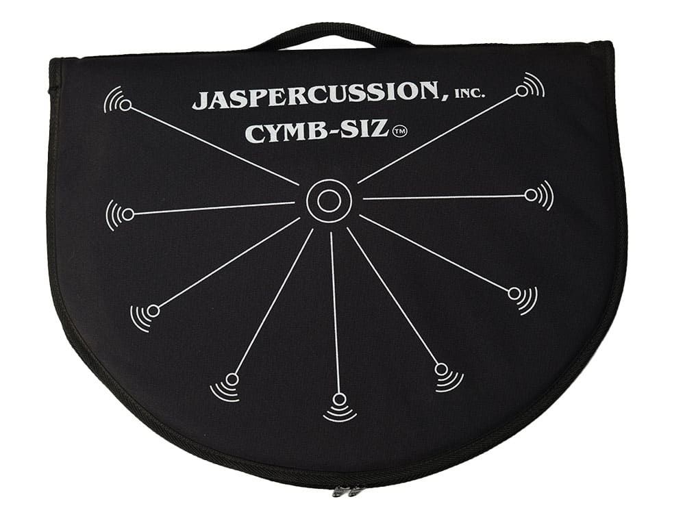 View of a closed Jaspercussion Cymb Siz protective carrying case.